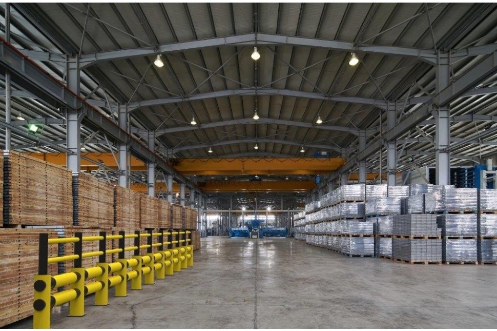 bollards in factory